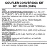 489-130003  -  Cplr conv Arnld S2 & Atl - N Scale