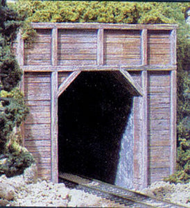 785-1254  -  Sngl Tunnel Portal Timber - HO Scale