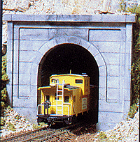 785-1252  -  Sngl-Tunnel Portal Cncrt - HO Scale