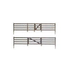 785-3002  -  Rail Fence w/Gates Kit - O Scale