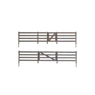 785-3002  -  Rail Fence w/Gates Kit - O Scale
