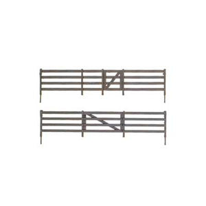 785-3002  -  Rail Fence w/Gates Kit - O Scale