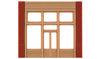 243-30161  -  Storefront door 20th cent - HO Scale