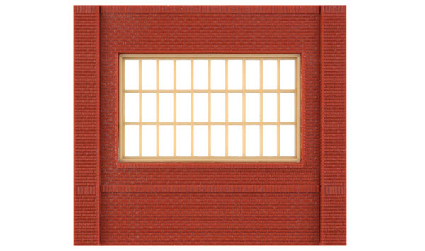 243-30173  -  Ground Steel Sash Wndw 4/ - HO Scale