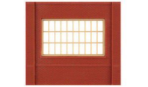 243-30173  -  Ground Steel Sash Wndw 4/ - HO Scale