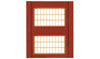 243-30174  -  2-Story Stl Sash Wndw 4/ - HO Scale
