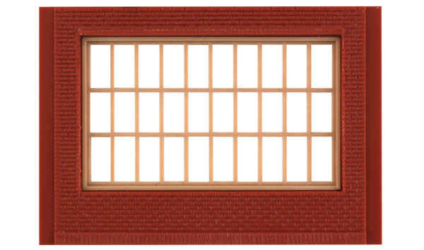 243-30175  -  1-Story Stl Sash Wndw 4/ - HO Scale