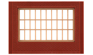 243-30175  -  1-Story Stl Sash Wndw 4/ - HO Scale
