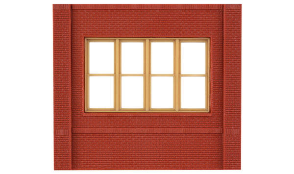 243-30143  -  Victorian Ground Wndw 4/ - HO Scale