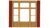 243-30142  -  Victorian Store Wndw 4/ - HO Scale