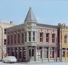 243-51300  -  Corner Turret Building - N Scale