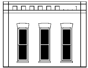 243-90105  -  Rctnglr Windw Wall 2/ - O Scale