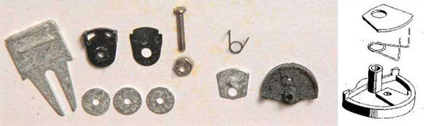 380-454  -  Swing brkt adptr kit   2/ - HO Scale