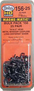 380-15625  -  Metal Long Shelf Cplr 25/ - HO Scale