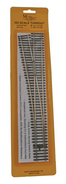 255-14705  -  Cd 83 Flex NS Trnt #6 L/H - HO Scale