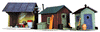 433-1348  -  Trackside Shanties 3/ - HO Scale