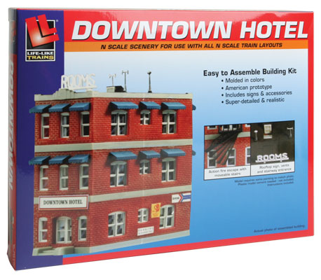433-7482  -  Downtown Hotel Kit - N Scale