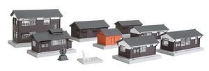 381-23233  -  Wood Stn Bldg Set Assmbld - N Scale