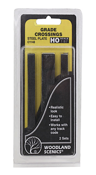 785-1148  -  Grade X-Ing Stl Plt 2/ - HO Scale