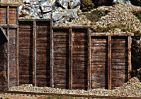785-1158  -  Retaining walls cncrte 6/ - N Scale