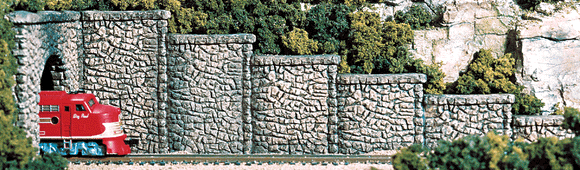 785-1161  -  Retaining walls random 6/ - N Scale