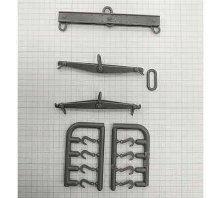 293-3083  -  Wreck Accesrs Sprdr.hooks - HO Scale