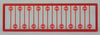 293-2612  -  Stop Sign Modern red 18/ - N Scale