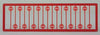 293-8247  -  Modern Stop Sign Red 15/ - HO Scale