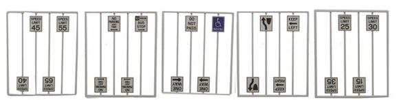 293-2069  -  Assorted Road Signs 40/ - O Scale