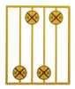 293-2061  -  Crossing Warning Sign 8/ - O Scale