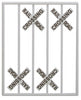 293-2063  -  Crossing Sign 90-Deg 8/ - O Scale