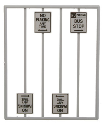 293-2066  -  No Parking Signs 8/ - O Scale