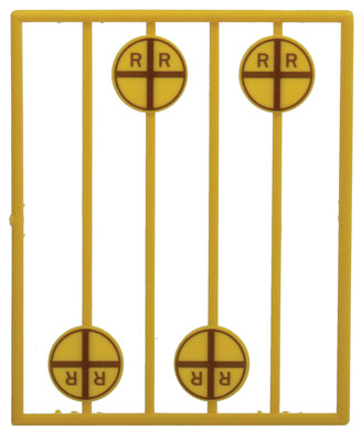 293-2062  -  Erly Crssing Wrn Sign 8/ - O Scale