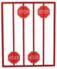 293-2070  -  Red Stop Sign 8/ - O Scale