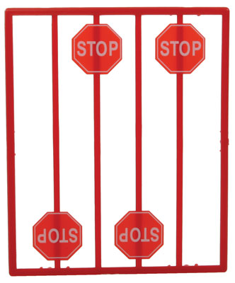 293-2070  -  Red Stop Sign 8/ - O Scale
