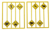 293-2076  -  Picture Warning Signs 8/ - O Scale