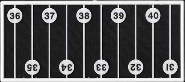 293-2095  -  Milepost Sgns 1 to 60 60/ - O Scale