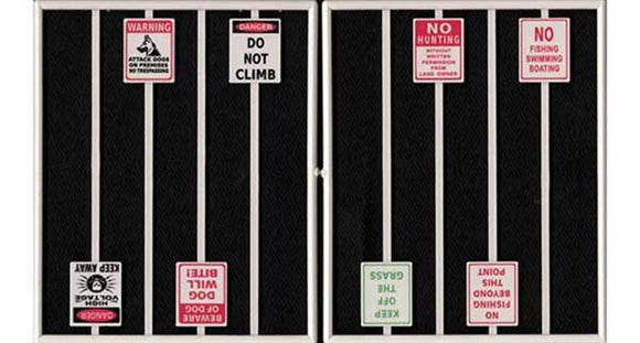 293-2100  -  Assrt Warning Signs - O Scale