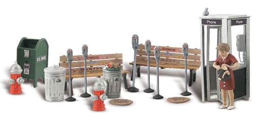 785-2764  -  Street Accessories 18/ - O Scale