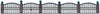933-550  -  Wrought Iron Fence Kit - HO Scale