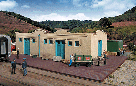 933-2921  -  Mission style frt house - HO Scale