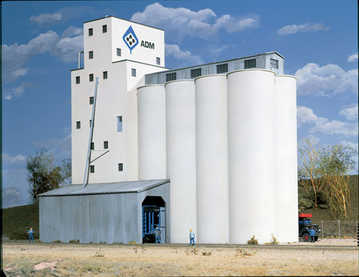 933-3022  -  ADM Grain Elevator Kit - HO Scale
