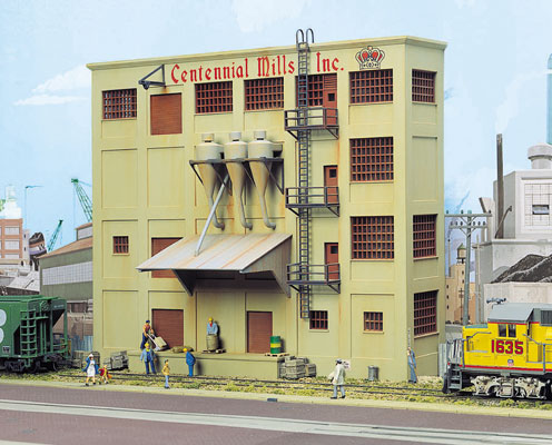933-3160  -  Centennial Mills Bck Bldg - HO Scale