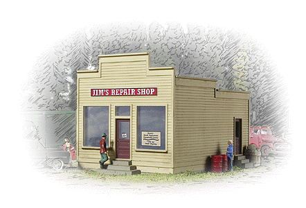 933-3229  -  Jim's Repair Shop Kit - N Scale