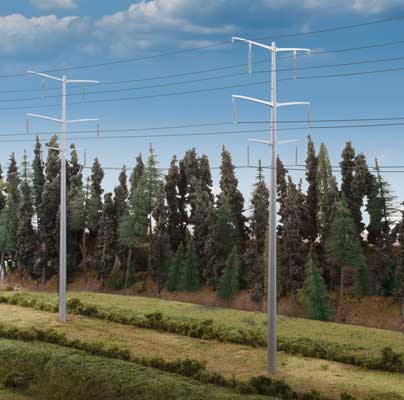 933-3343  -  Mdrn High-Tension Towers - HO Scale