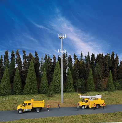 933-3345  -  Mod Comm Tower - HO Scale