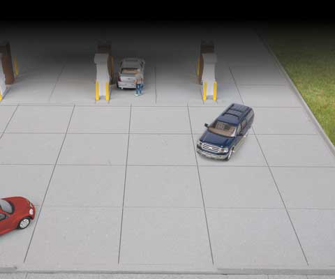 933-3540  -  Gas Station Parking Lot - HO Scale