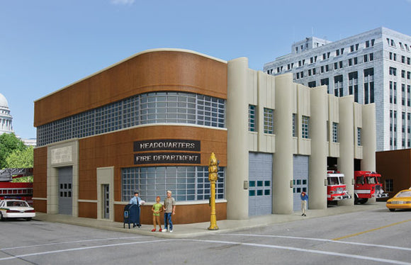 933-3765  -  Fire Dept. Headquarters - HO Scale