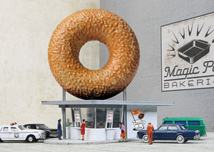 933-3835  -  Hole-In-One Donut Shop - N Scale