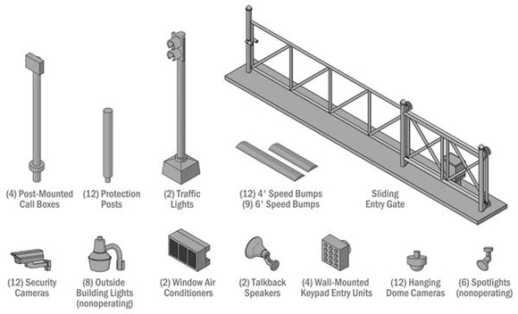 933-4074  -  Security Details Kit - HO Scale